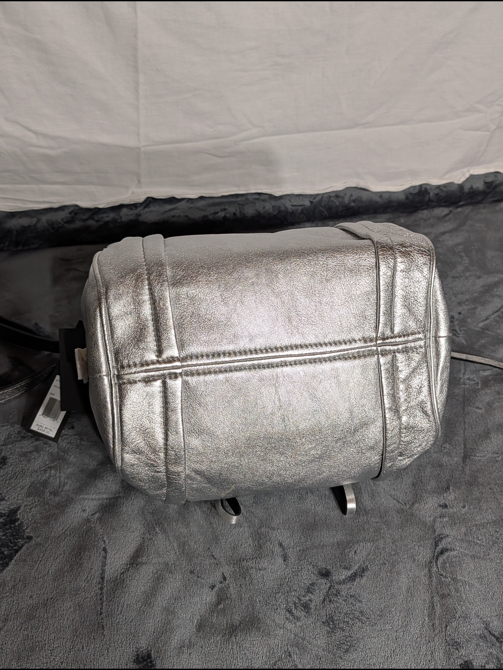 Marc By Marc Jacobs Silver Metallic Leather Satchel - Picture 6 of 8